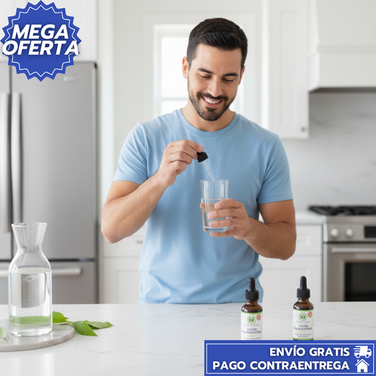 Clorofila En Gotas 2X1™: Desintoxican, Oxigenan y Revitalizan el Cuerpo desde el Interior