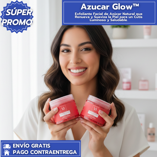 OFERTA: Azucar Glow™: Exfoliante Facial de Azúcar Natural que Renueva y Suaviza la Piel