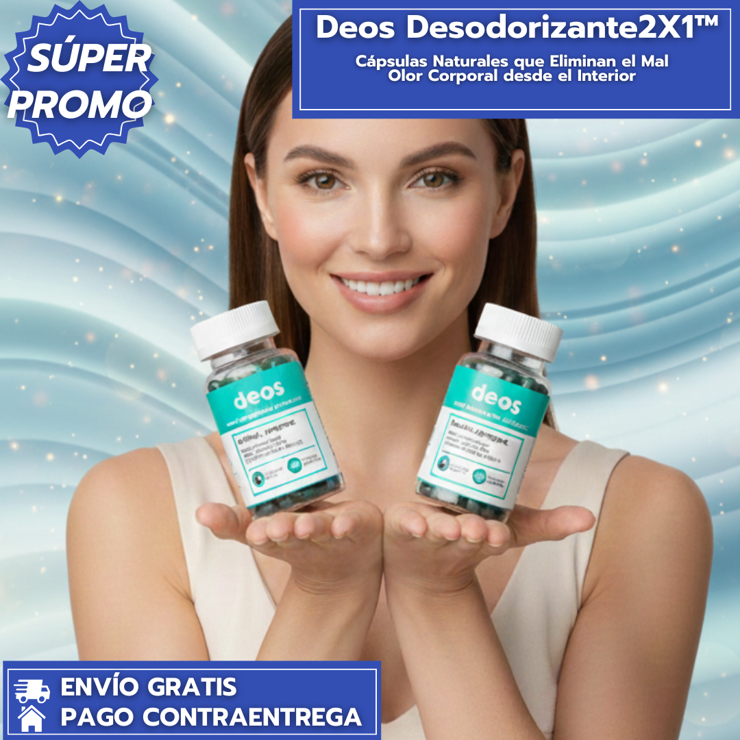 Deos Desodorizante™:Cápsulas Naturales que Eliminan el Mal Olor Corporal desde el Interior