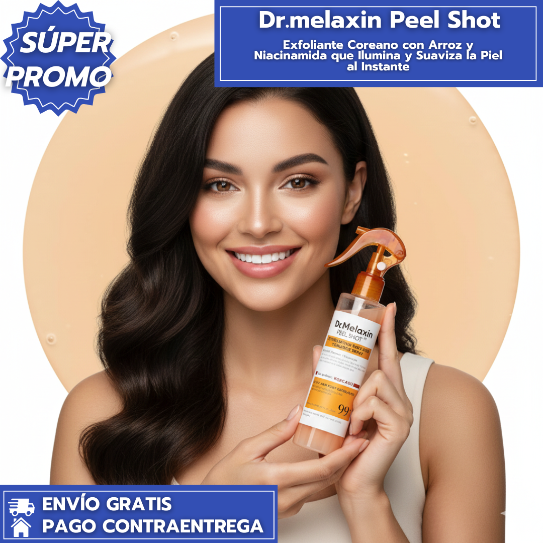Dr.melaxin Peel Shot™: Exfoliante Coreano con Arroz y Niacinamida que Ilumina y Suaviza la Piel al Instante