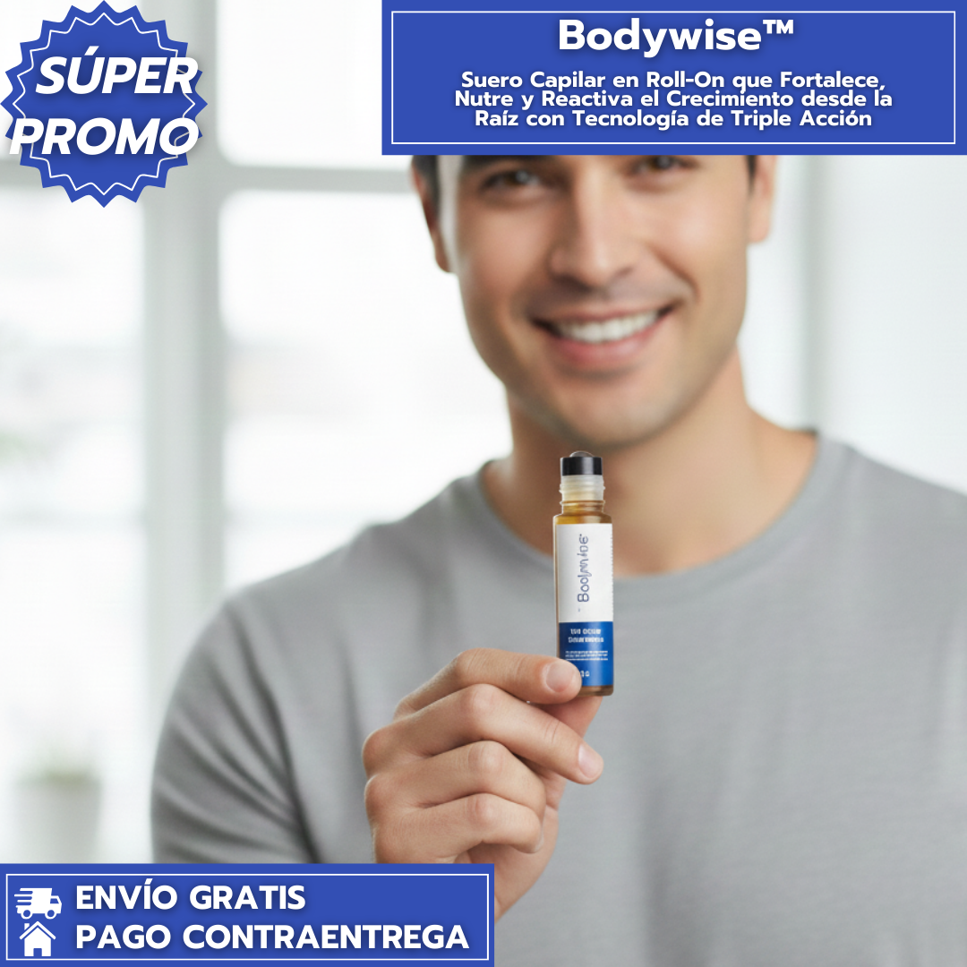 Bodywise™: Suero Capilar Roll-On que Fortalece y Reactiva el Crecimiento desde la Raíz