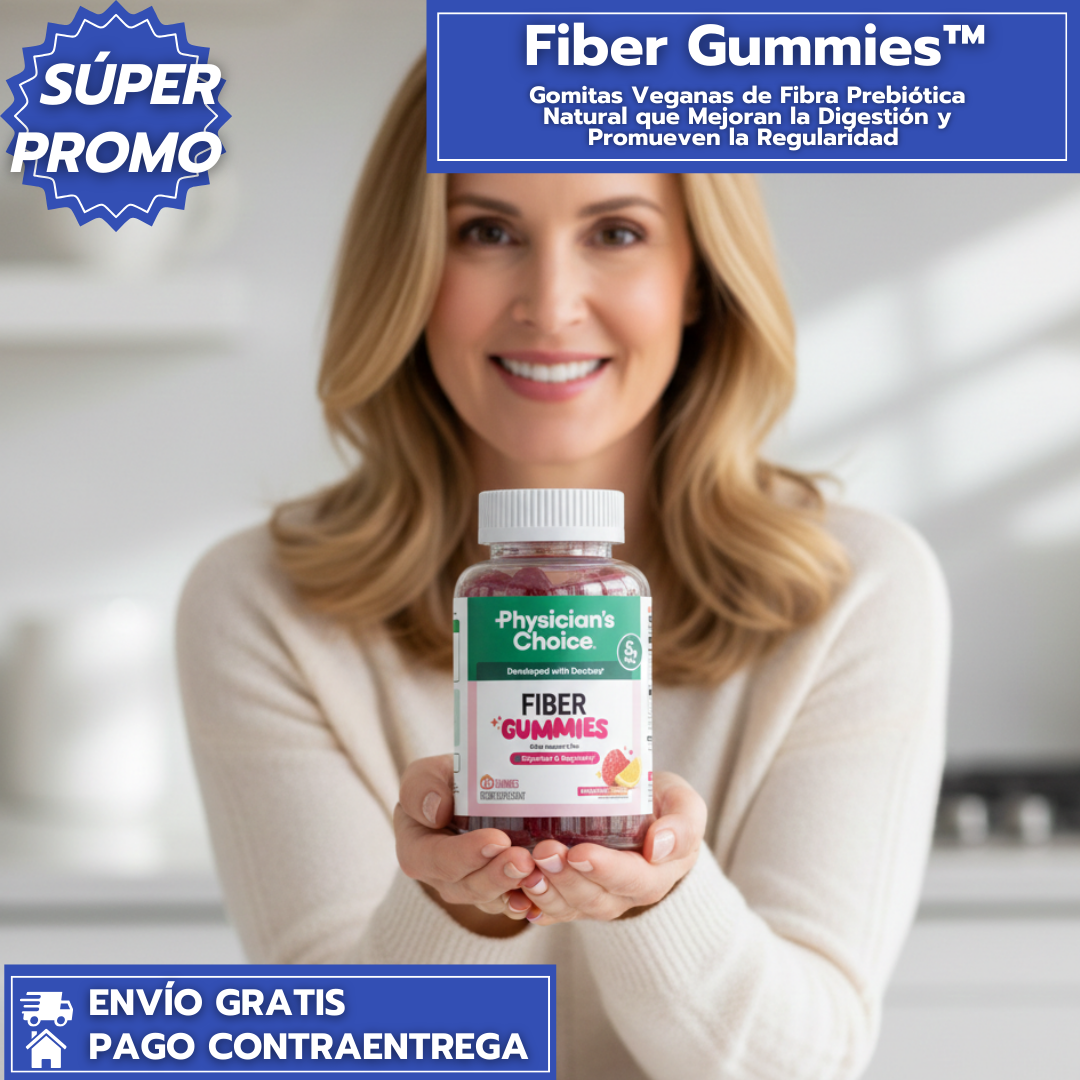 Fiber Gummies™:Gomitas Veganas de Fibra Prebiótica Natural que Mejoran la Digestión y Promueven la Regularidad