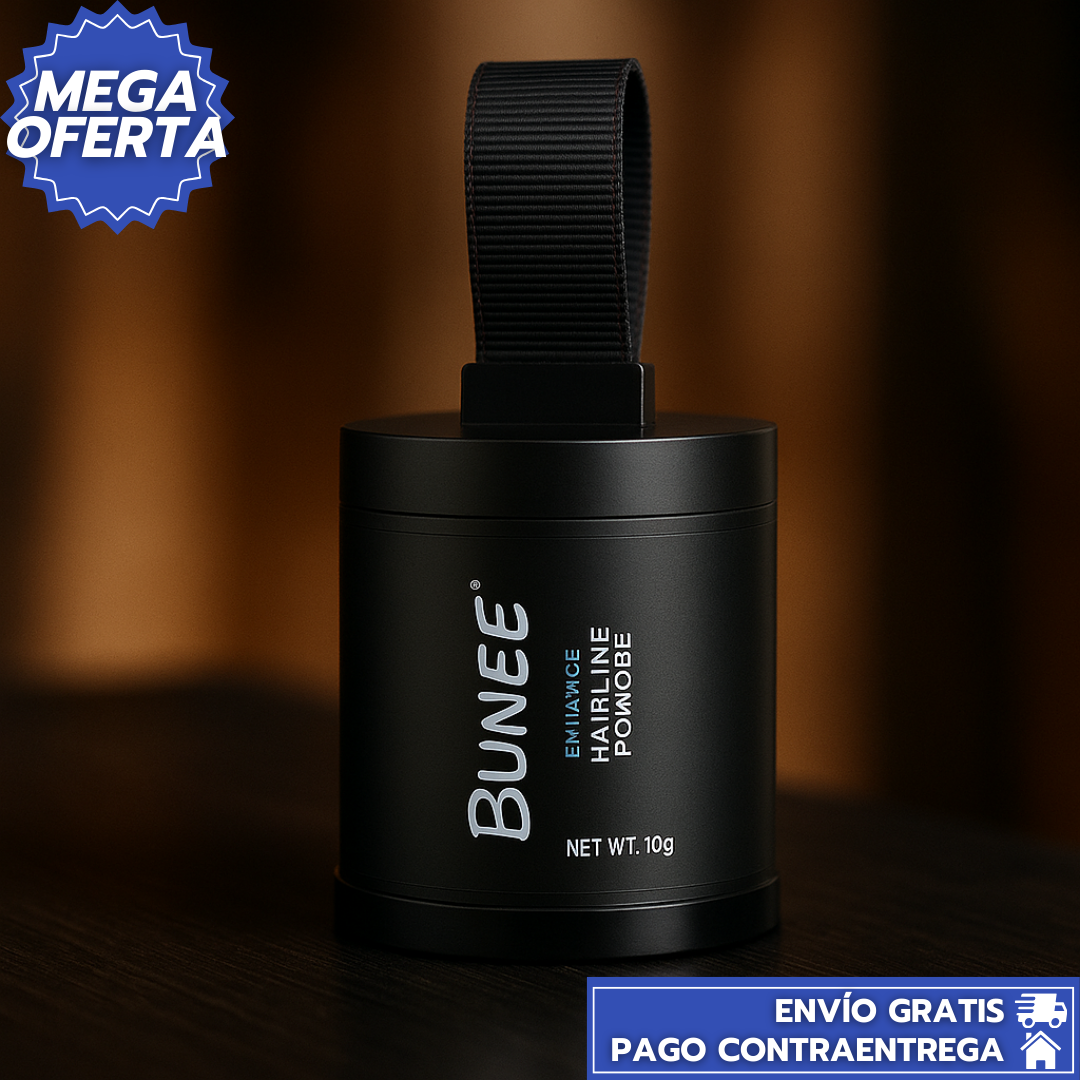 Bunee™ : Polvo Capilar de Cobertura Instantánea para Disimular Canas, Raíces y Zonas Claras