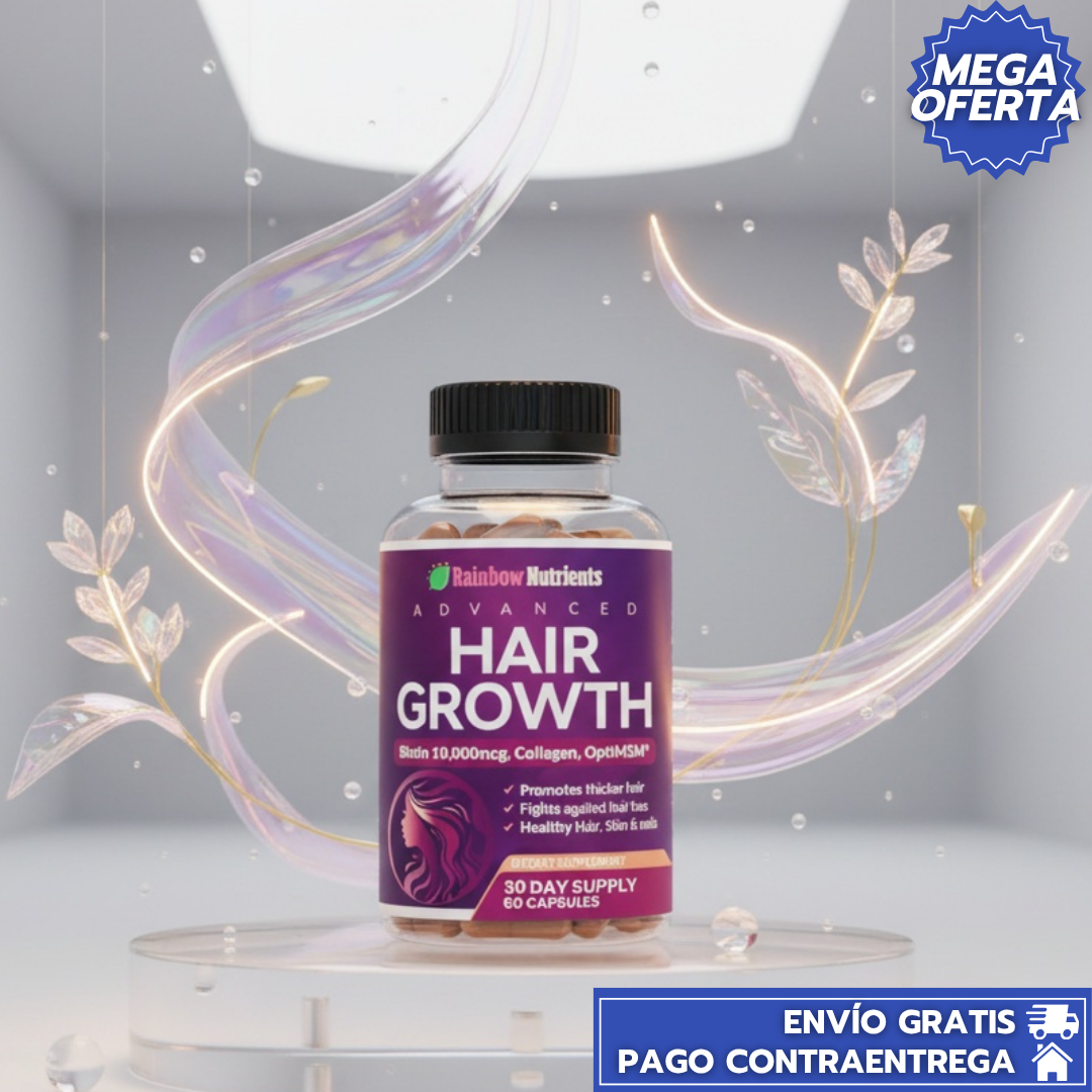 HairGrowth™: Suplemento en Pastas que Fortalece el Cabello, Reduce la Caída y Estimula un Crecimiento