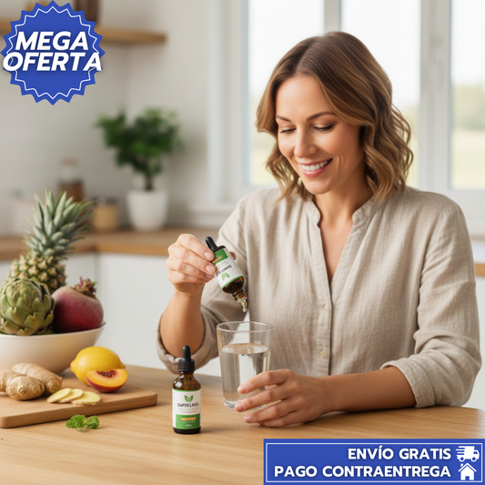 Detox Super Liver X2™:Gotas Detox que Limpian el Hígado y Mejoran la Digestión