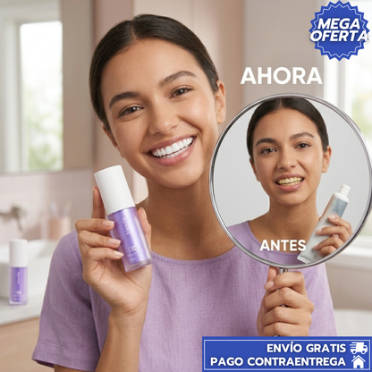OFERTA:HiSmile™2X1: Pasta Dental Blanqueadora de Acción Suave que Elimina Manchas Superficiales y Realza el Brillo Natural de tu Sonrisa.