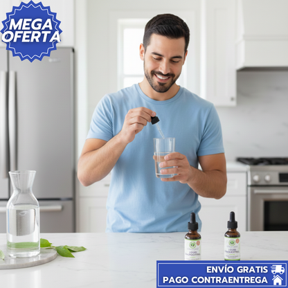 Clorofila En Gotas 2X1™: Desintoxican, Oxigenan y Revitalizan el Cuerpo desde el Interior