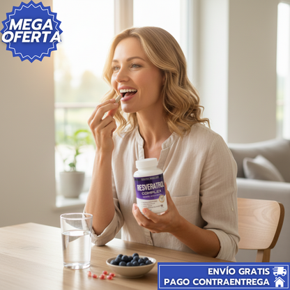 Resveratrol™: Suplemento Antioxidante con Resveratrol que Protege tus Células, Potencia tu Corazón y Cuida tu Mente Frente al Envejecimiento