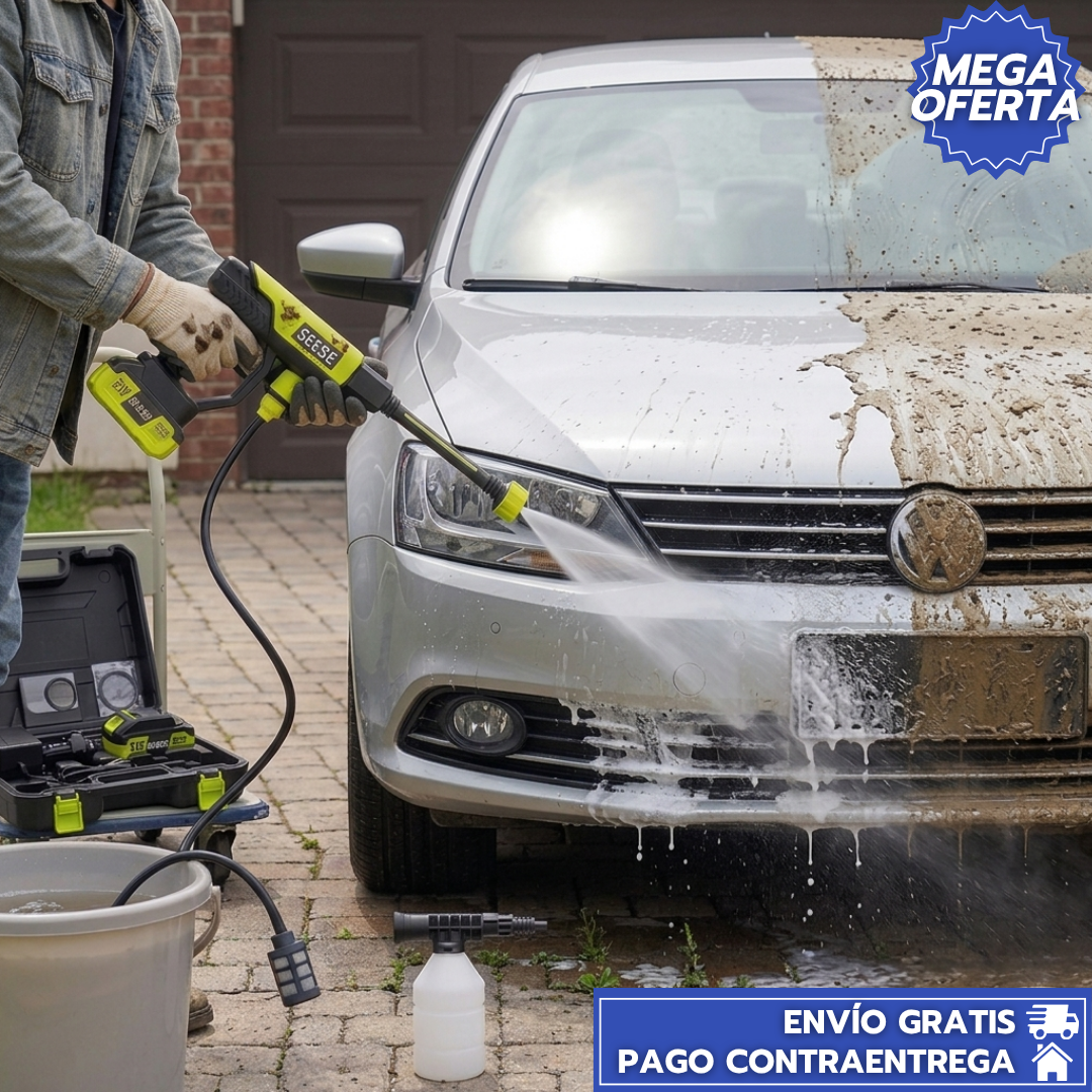 HydroClean™ — Lava tu carro en 10 minutos sin cables, sin grifo y sin esfuerzo