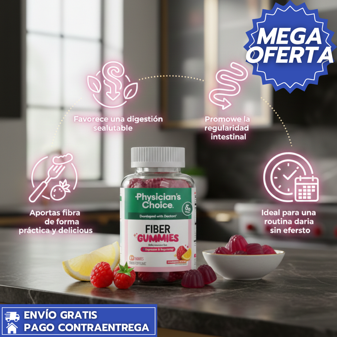 Fiber Gummies™:Gomitas Veganas de Fibra Prebiótica Natural que Mejoran la Digestión y Promueven la Regularidad