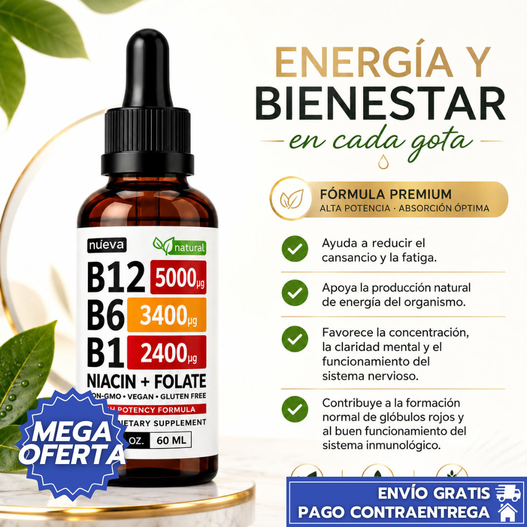 OFERTA: 2x1 Vitamina B12™-Vitamina B12  que favorecer la energía diaria, el rendimiento mental y el bienestar cardiovascular.