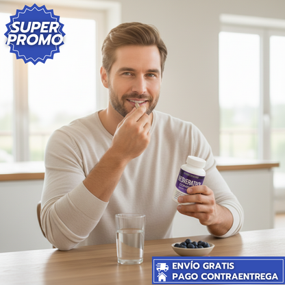 Resveratrol™: Suplemento Antioxidante con Resveratrol que Protege tus Células, Potencia tu Corazón y Cuida tu Mente Frente al Envejecimiento