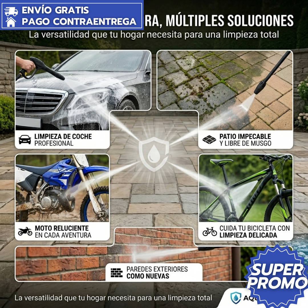 HydroClean™ — Lava tu carro en 10 minutos sin cables, sin grifo y sin esfuerzo