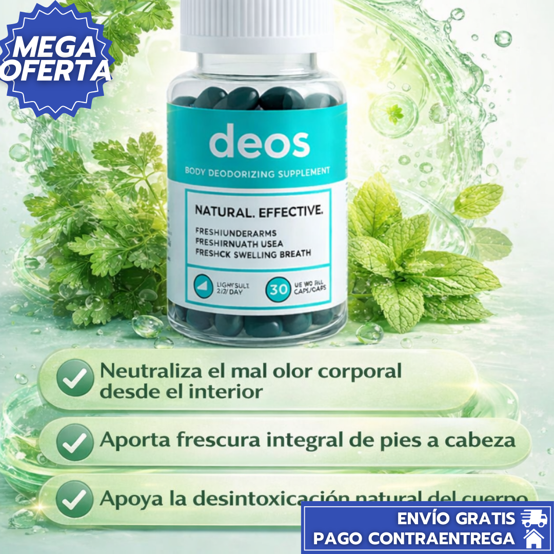 Deos Desodorizante™:Cápsulas Naturales que Eliminan el Mal Olor Corporal desde el Interior