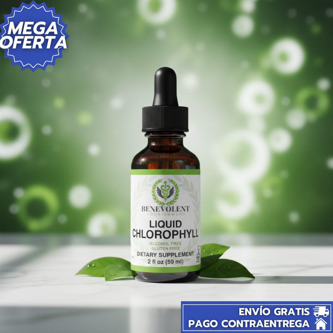 Clorofila En Gotas 2X1™: Desintoxican, Oxigenan y Revitalizan el Cuerpo desde el Interior